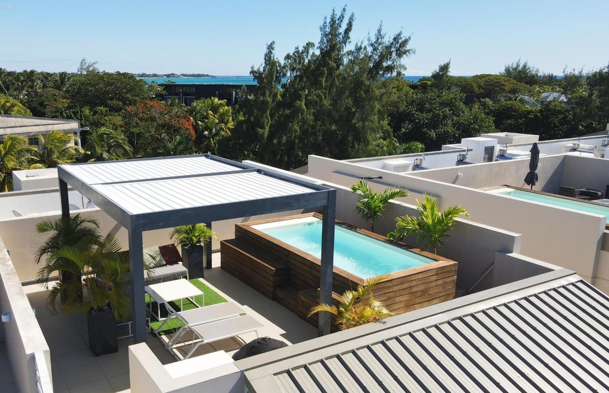 Villa Eden-2 Bedrooms With Private Rooftop Terrace & Pool, Access To Private Beachclub, Ki Residences, Pereybere - Managed By Ksn Grand-Baie Kültér fotó